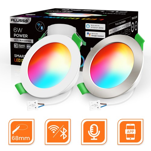 Led smart recessed ceiling - 6w,