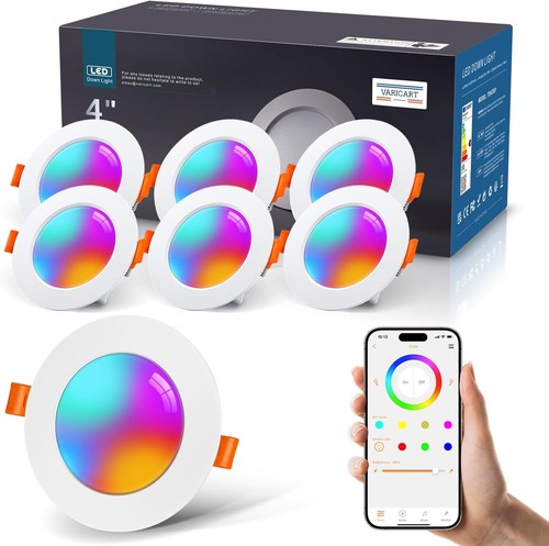 Rgb led recessed - 4'', ceiling