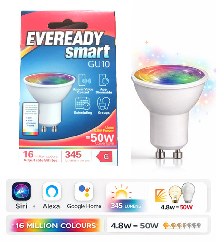 Eveready smart gu10 - smart, led
