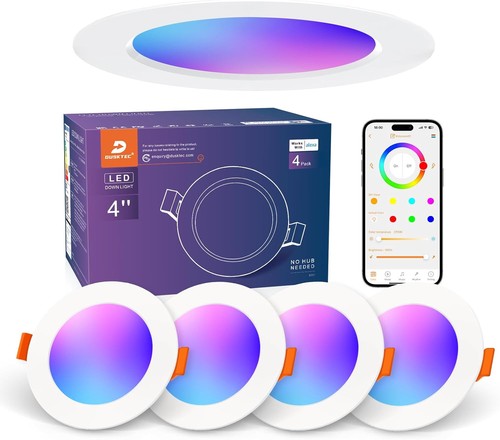 Dusktec rgb downlights alexa - rgb,