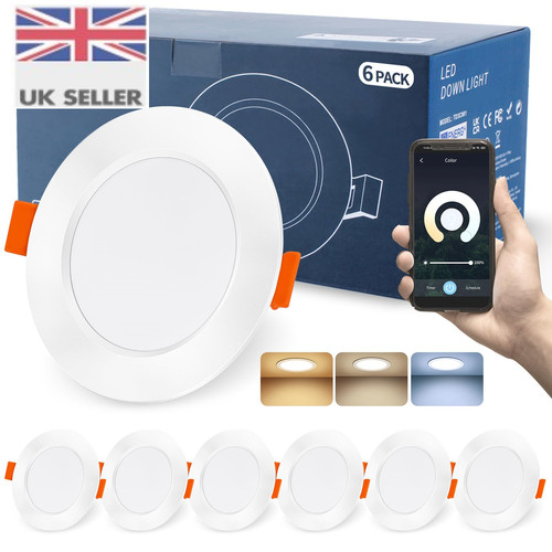 Led downlights ceiling - led, x6