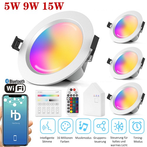 Rgb led recessed ceiling - 5w/9w,