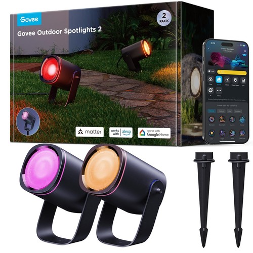 Govee outdoor spotlight - outdoor, spotlight,