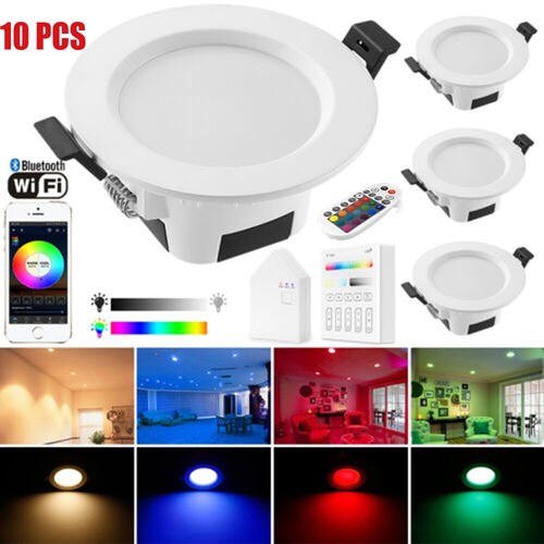10x bluetooth led - 10x, recessed